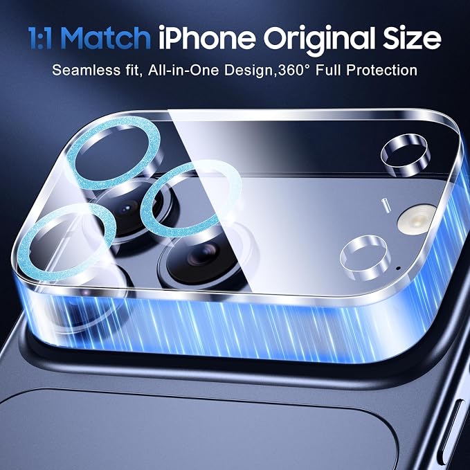 UniqueMe Compatible for 3 Pack iPhone 17 Pro Max Camera Lens Protector - Image 5