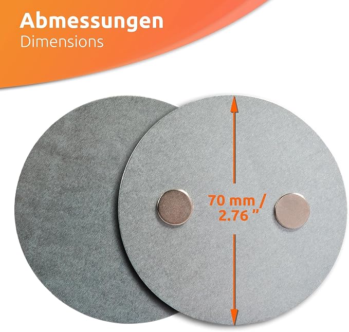 ECENCE Magnetic Smoke Detector Installation Tool 2pcs Magnetic Adhesive Pads - Image 5
