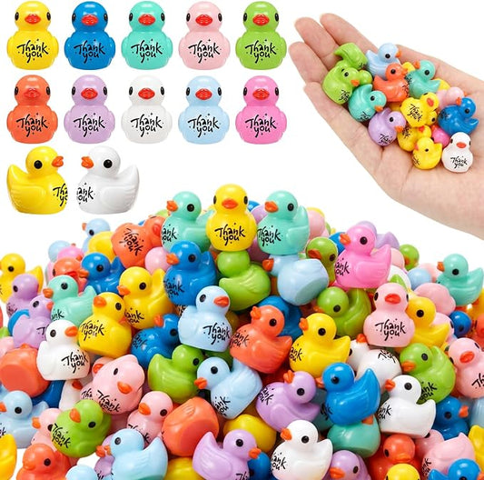 Skylety 50 Pcs Thank You Gifts Mini Resin Ducks Appreciation Gifts by Skylety