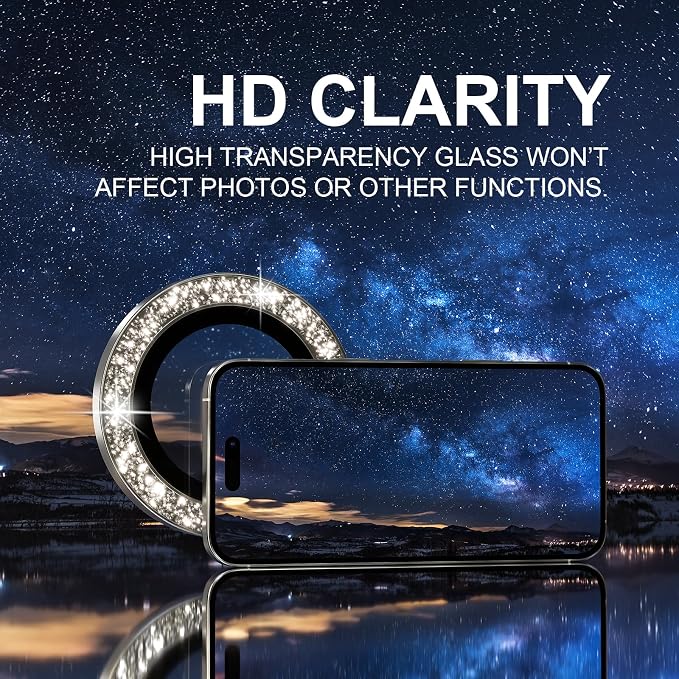Choiche Compatible for iPhone 16 Pro/iPhone 16 Pro Max Camera Lens Protector - Image 5