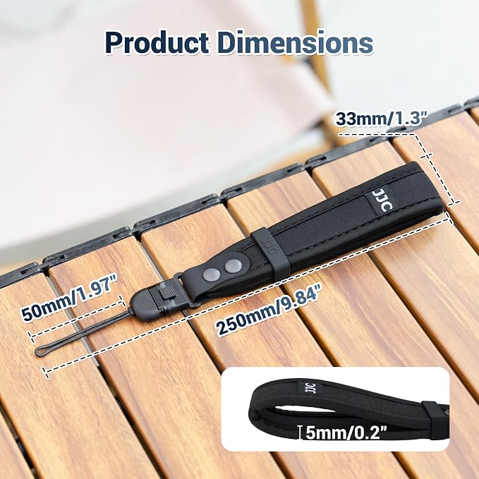 JJC Soft Camera Hand Strap Wrist Strap - Image 9