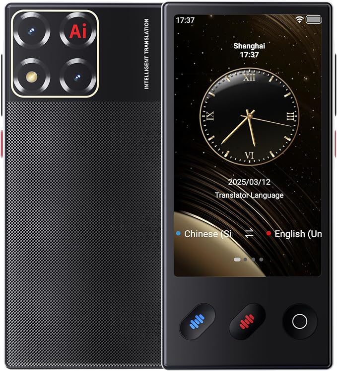 Language Translator Device 2025, AI & ChatGPT & No WiFi Needed, Real-Time Two by Unknown