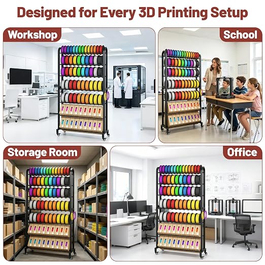 7-Tier 3D Printer Filament Storage Rack - Image 7