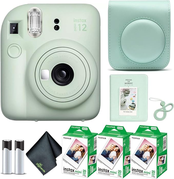 Fujifilm Instax Mini 12 Instant Camera Mint Green Bundle by FUJIFILM