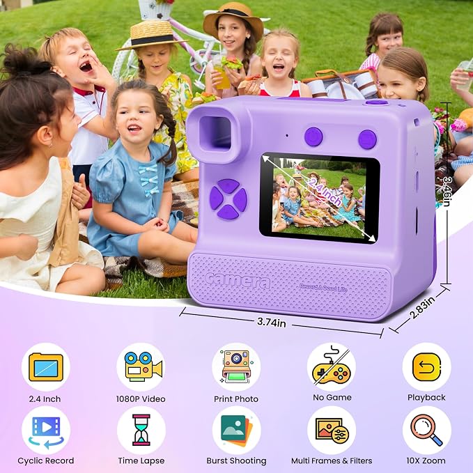 Kids Camera Instant Print, Christams Birthday Gifts - Image 2