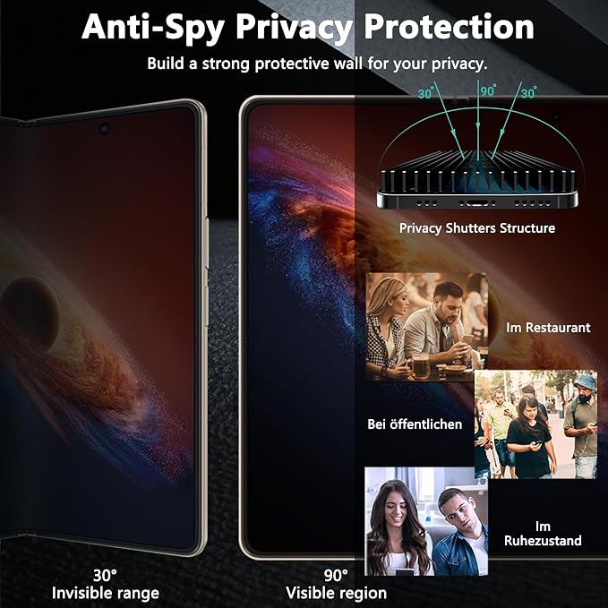 1 Pack for Honor Magic V6 Inner Privacy Screen Protector. Anti Scratch - Image 2