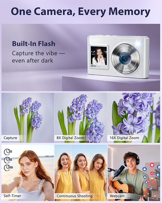 8K Digital Camera, 96MP WiFi Cameras - Image 6