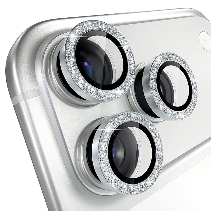 Misea Compatible for iPhone 17 Pro/iPhone 17 Pro Max Camera Lens Protector Bling - Image 8
