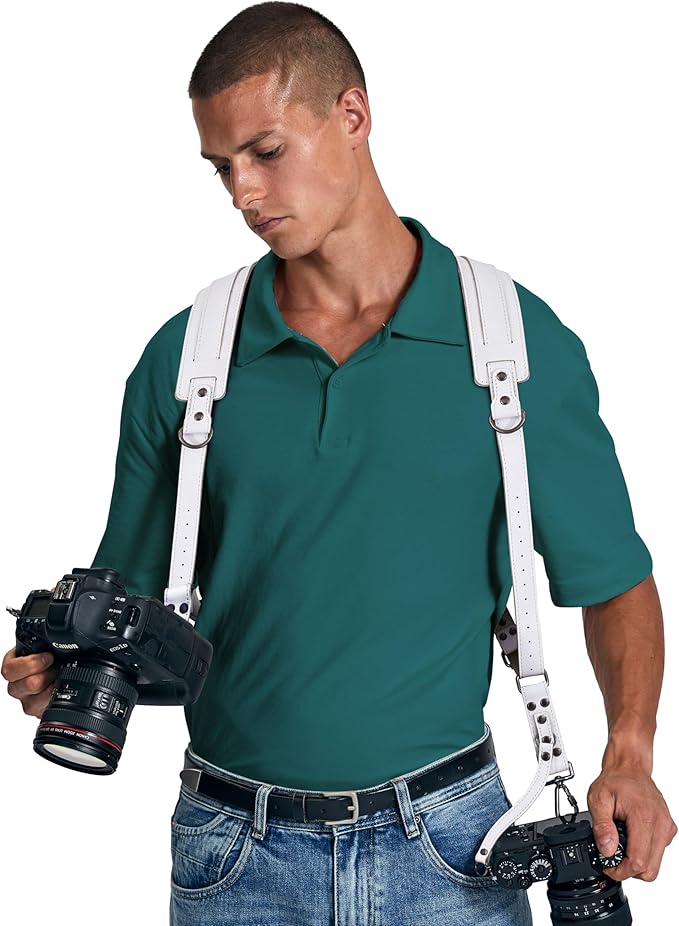 Padwa Lifestyle White Dual Camera Harness Strap - Image 3