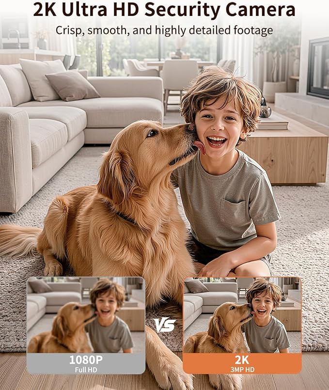  Indoor Cameras for Home Security, Auto tracking, 5G&2.4G WiFi Security - Image 2