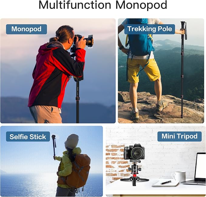 Manbily Extendable Camera Aluminum Monopod - Image 6