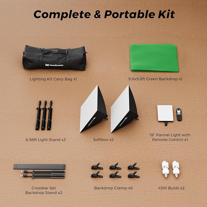 NearStream VK40 Professional Photography Lighting Kit - Image 5