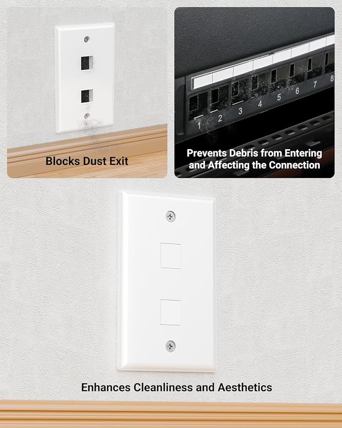 VCE UL Listed Blank Keystone Jack Inserts - Image 5