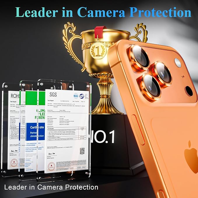 YWXTW Camera Lens Protector for iPhone 17 Pro/iPhone 17 Pro Max, Tempered Glass - Image 2