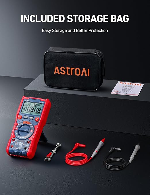 AstroAI Digital Multimeter Tester TRMS 20000 Counts - Image 9