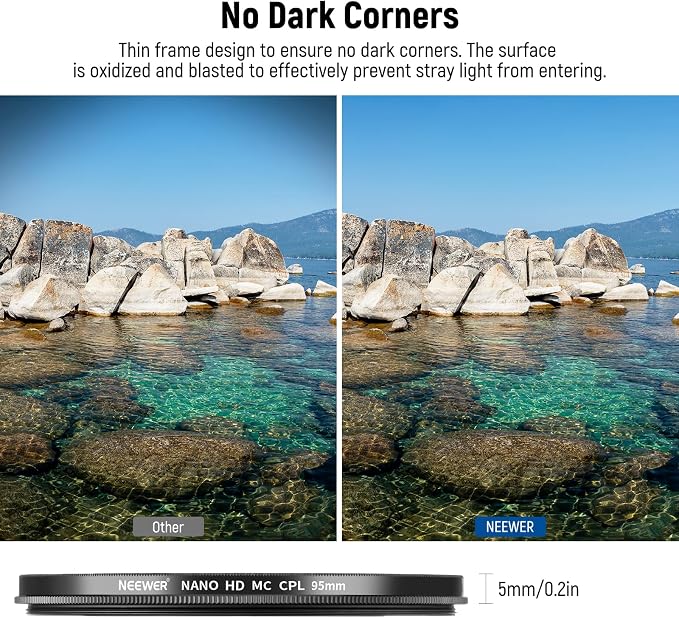 Neewer 95mm Polarizing Filter, 24 Layer Multi Resistant Nano Coated MC CPL - Image 4