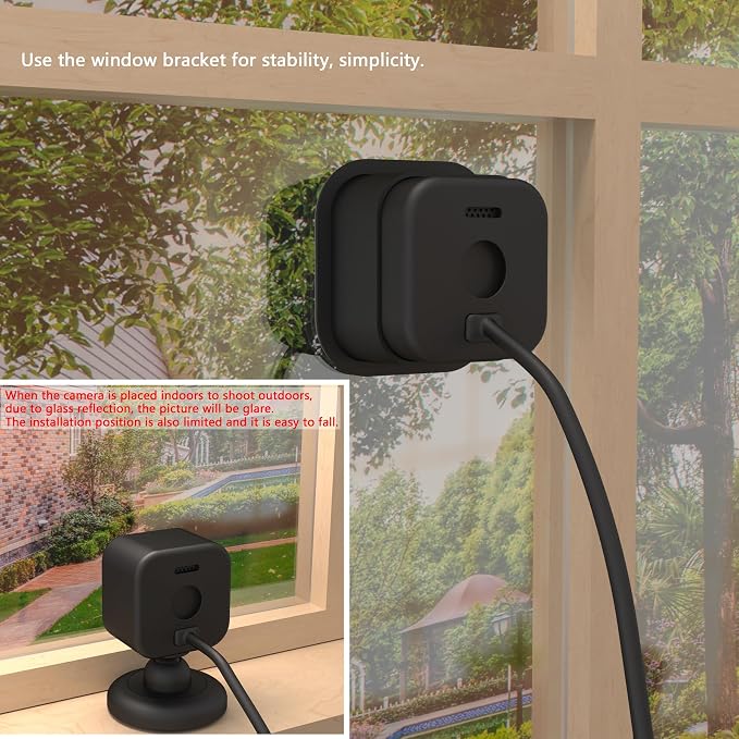 2 Pack Window Mount for Blink Mini 2, Blink Mini 2K+ Camera, Adhesive Camera - Image 6