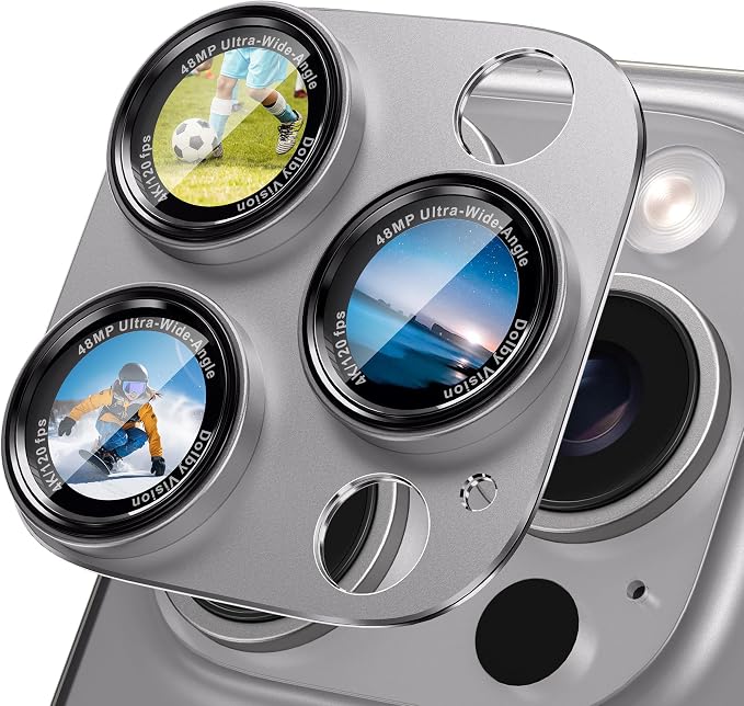 CACOE Camera Lens Protector for iPhone 15 Pro/15 Pro Max by CACOE