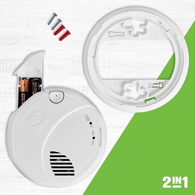 First Alert SMCO500V, Interconnect Battery-Operated Combination Smoke & Carbon - Image 3
