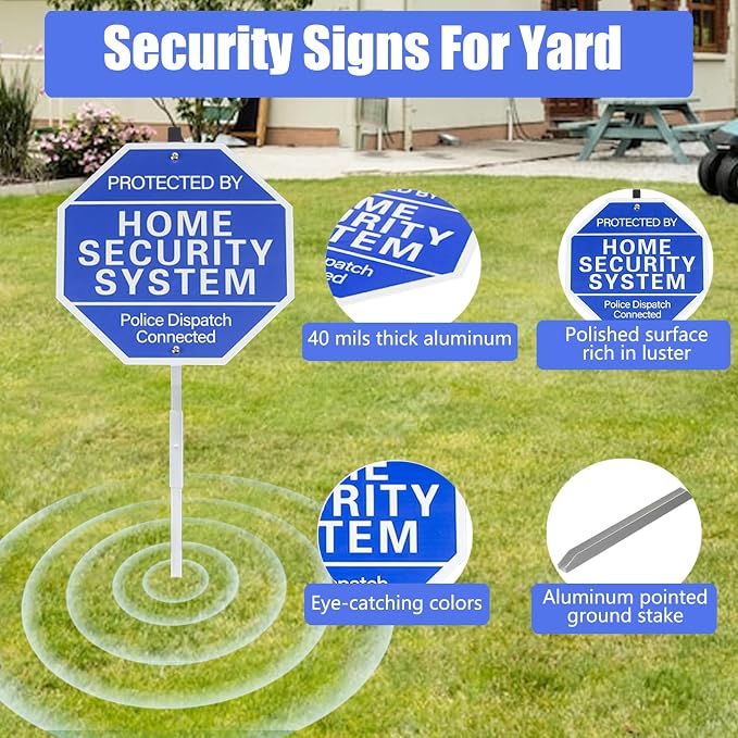 Protected By Home Security System Signs - Image 3