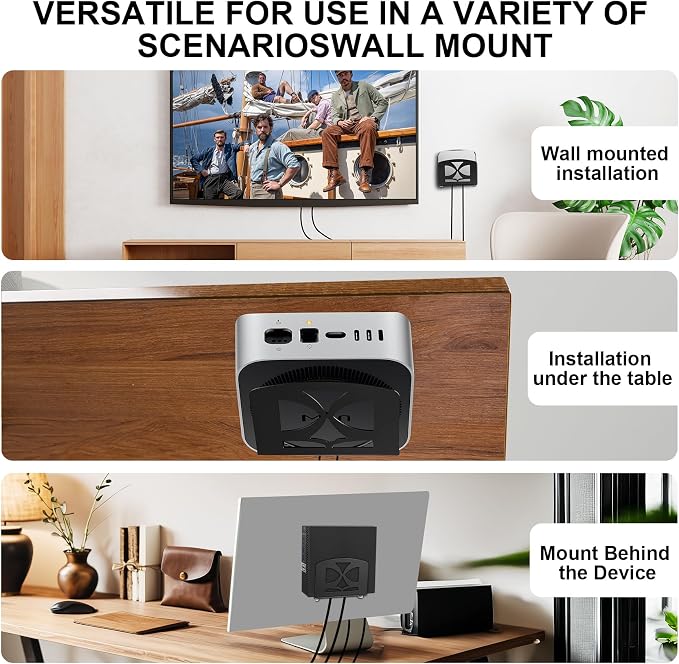 Cable Box Mount, Adjustable Small Device Wall Mount or VESA Mount Behind The - Image 5