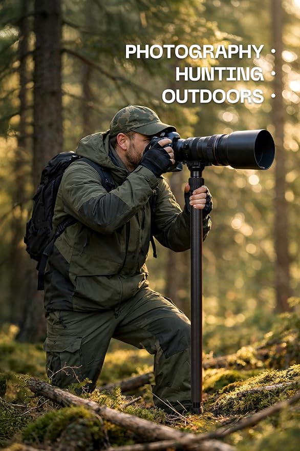 FANAUE Hunting Shooting Stick, Adjustable Height Monopod - Image 4