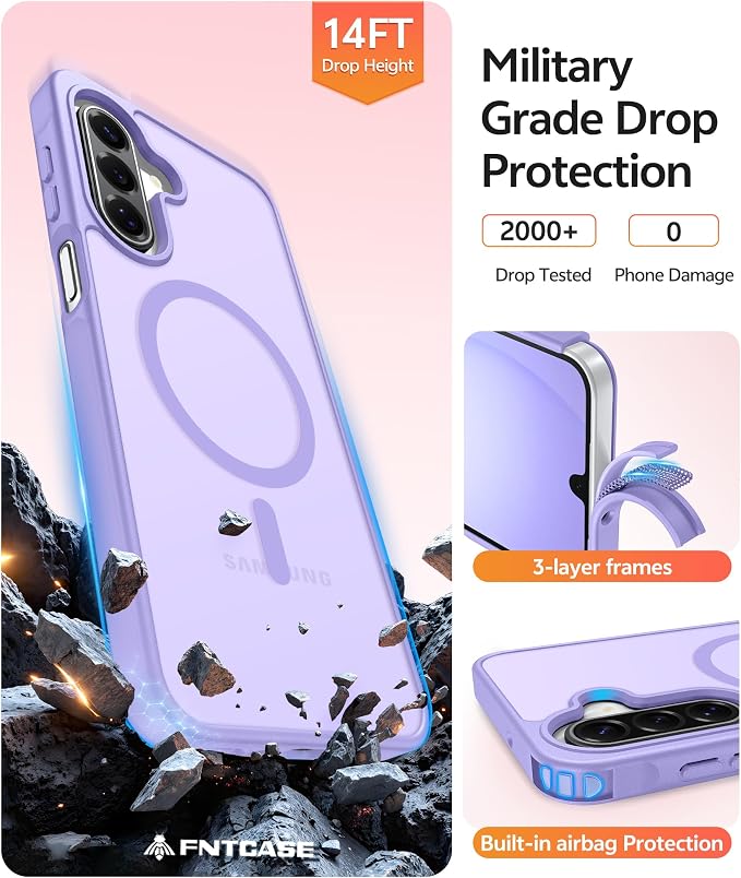 FNTCASE for Galaxy A17/A16 5G Phone Case: for Samsung A17 Cases Matte - Image 5
