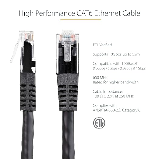 StarTech.com 6 ft. CAT6 Ethernet Cable - Image 2
