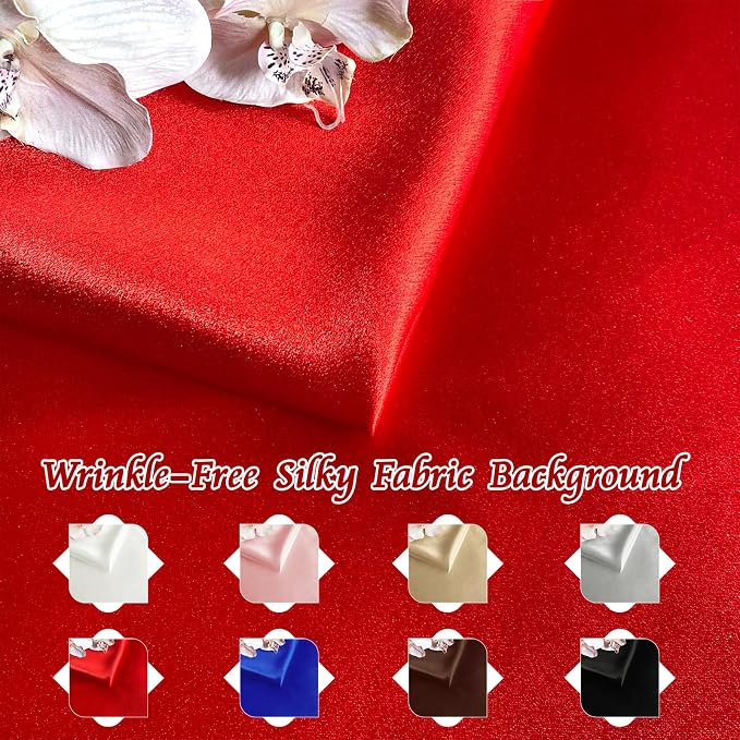 RUDONG M Satin Photography Backdrop 3.3x2.5ft - Image 6
