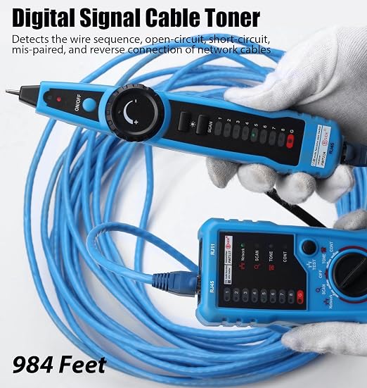 Network Cable Tester, Cat5 Cat6 Ethernet LAN Network Wire Tracer - Image 2