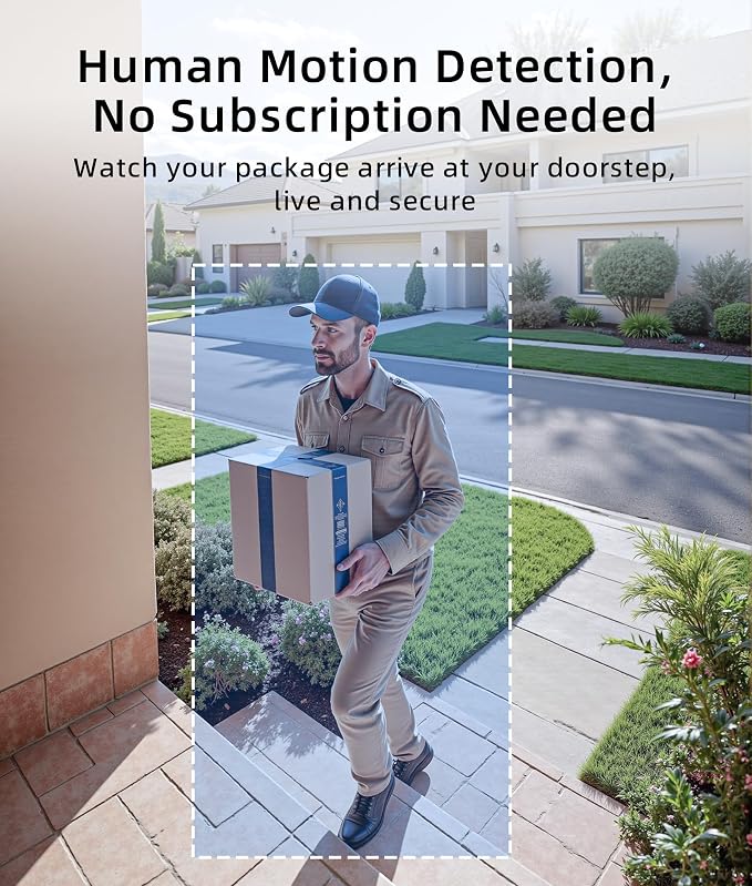 3MP Camera Doorbell Camera Wireless Video Doorbell 2K HD- No Subscription - Image 2