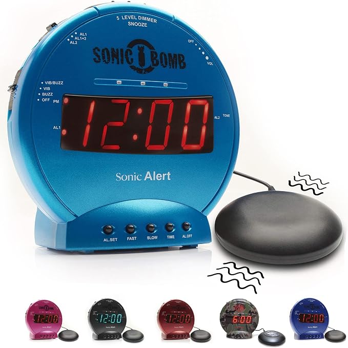 Sonic Alert Sonic Bomb Dual Alarm Clock by SonicAlert