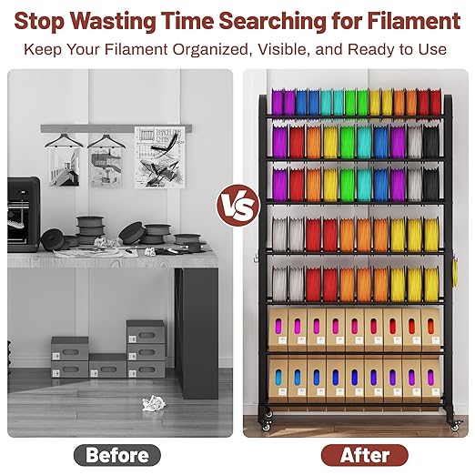 7-Tier 3D Printer Filament Storage Rack - Image 6