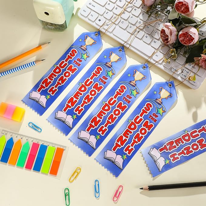 Wavwavw 200 Pcs Student of the Month Award Ribbons Bulk 8" x 2" Prizes Ribbons - Image 4