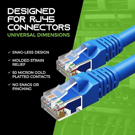 GearIT 10-Pack, Cat5e Ethernet Patch Cable 10 Feet - Image 7