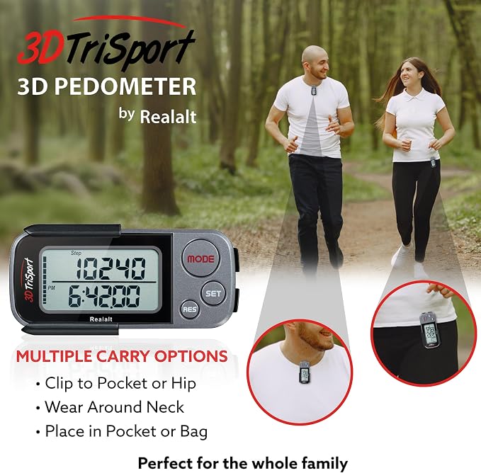 Realalt 3DTriSport 3D Walking Pedometer - Image 5