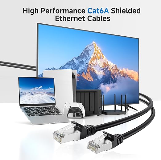 Cable Matters 10Gbps Snagless Shielded Cat 6A Ethernet Cable - 35ft - Image 2