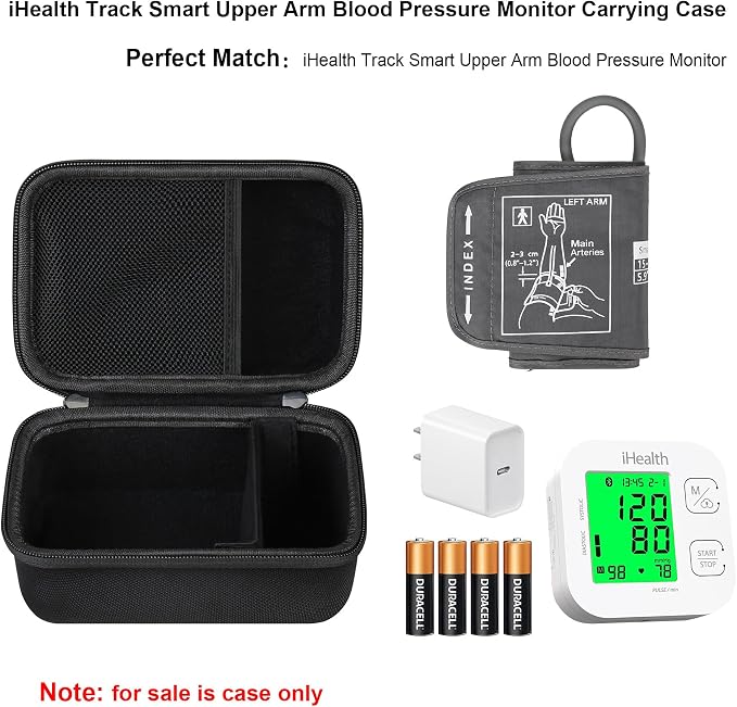 Elonbo Carrying Case for iHealth Track Smart Upper Arm Blood Pressure Monitor - Image 2
