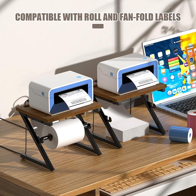 Label Holder for Rolls and Fan-fold Labels, Shipping Thermal Label Holder for - Image 2