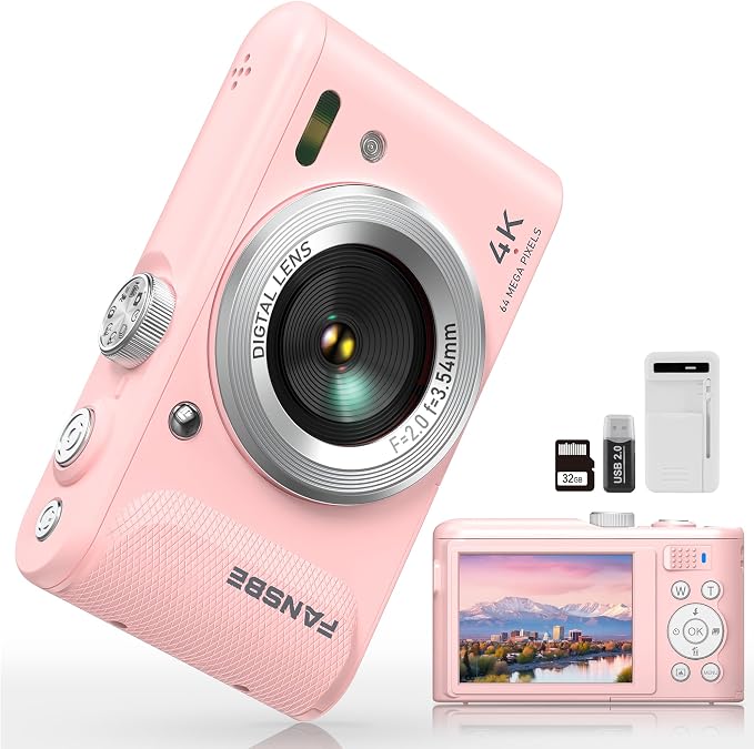 Fansbe Smart Digital Camera, 4K Vlogging Camera by FansbeSmart