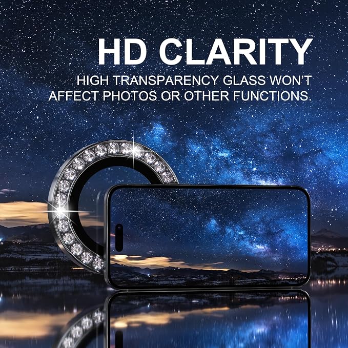 Choiche Compatible for iPhone 16 Pro/iPhone 16 Pro Max Camera Lens Protector - Image 4