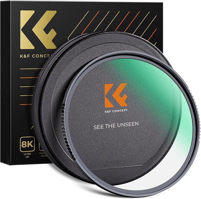 K&F CONCEPT 77mm MC UV Protection Filter Shockproof Tempered Optical Glass by KFCONCEPT