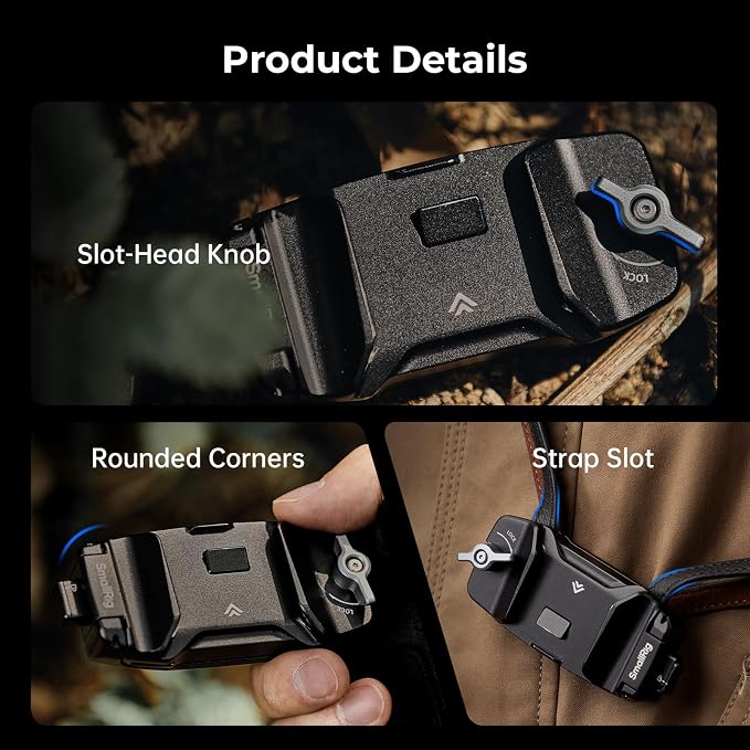 SMALLRIG Universal Three-in-One Camera Clip Kit, Quick Release System, Backpack - Image 6