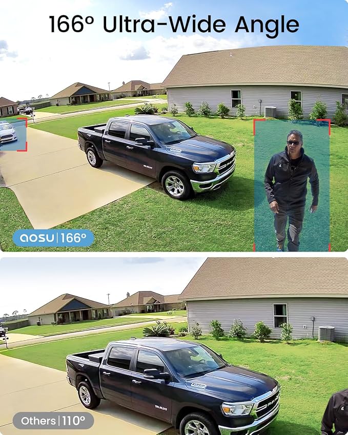 aosu 2K Add-on Camera, Requires WirelessCam/SolarCam aosuBase - Image 2