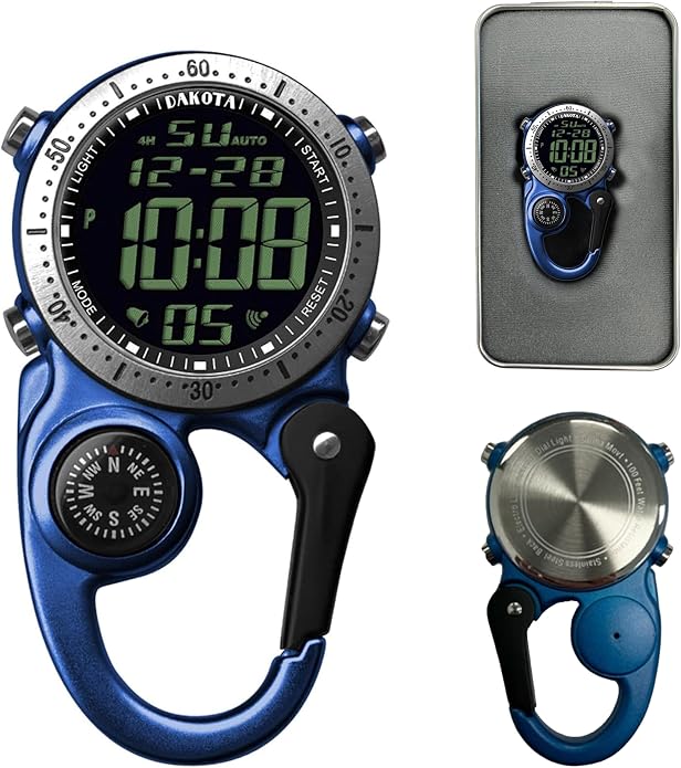 Dakota Digital Backpacker Clip, Fob and Pocket Watch, Timer and Dual Time - Image 3