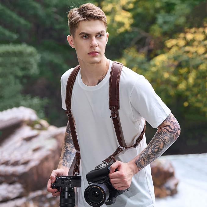 Padwa Lifestyle Dark Brown Dual Camera Harness - Image 3