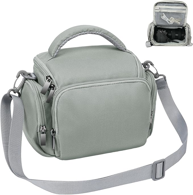 Ainiv DSLR Camera Bag, Waterproof Anti-Shock SLR Camera Case, Large Adjustable by Ainiv