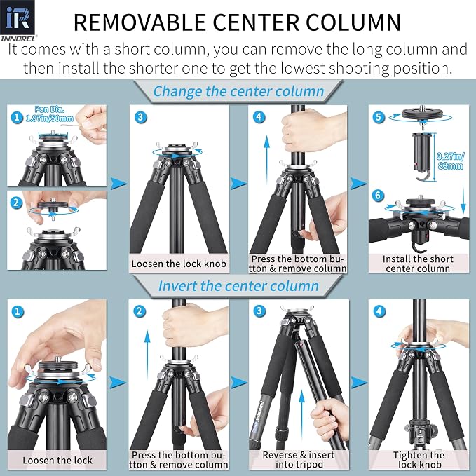 Carbon Fiber Tripod-INNOREL GT284C Professional Compact Tripod - Image 9
