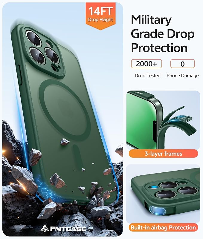 FNTCASE for iPhone 13 Pro Case: Translucent Matte Cases - Image 5