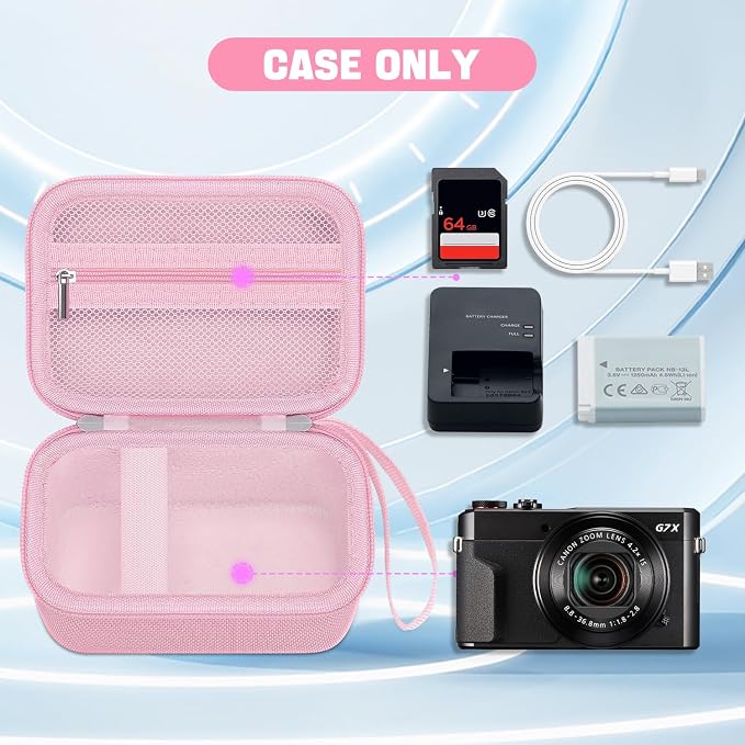 Camera Case for Canon PowerShot G7X Mark III/ G7 X Mark II/ SX740 hs Digital - Image 4